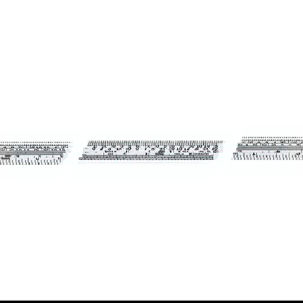 6 inch Flexible Steel Ruler 16th inch. Graduations