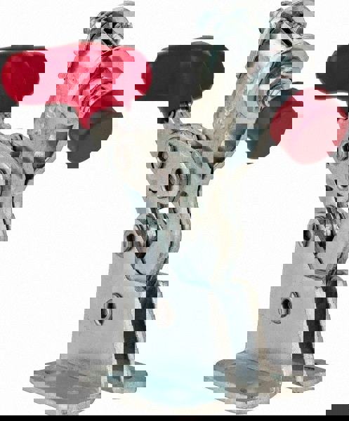 Manual Hold-Down Toggle Clamp: Horizontal, 150 lb Capacity, U-Bar, Flanged Base