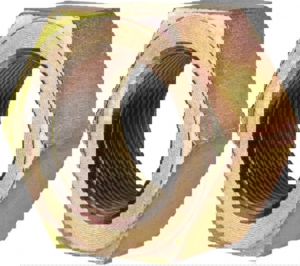 Hex Nut: 1-3/4-12, Grade 8 Steel, Yellow Zinc Dichromate Finish