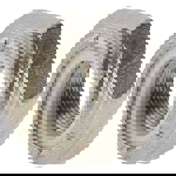 Hex Lock Nut: Insert, Nylon Insert, 1/2-13, Stainless Steel, Uncoated