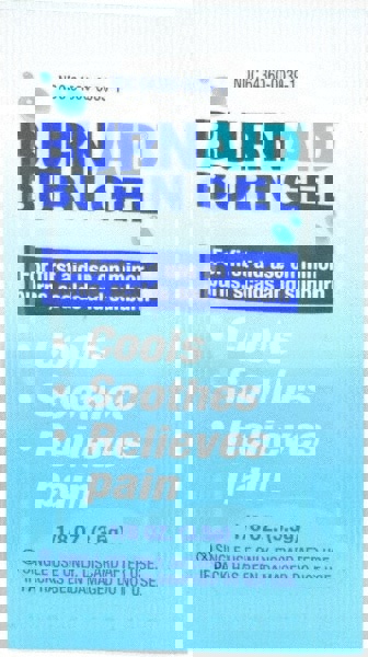 Burn Relief Gel: 1/8 oz, Packet