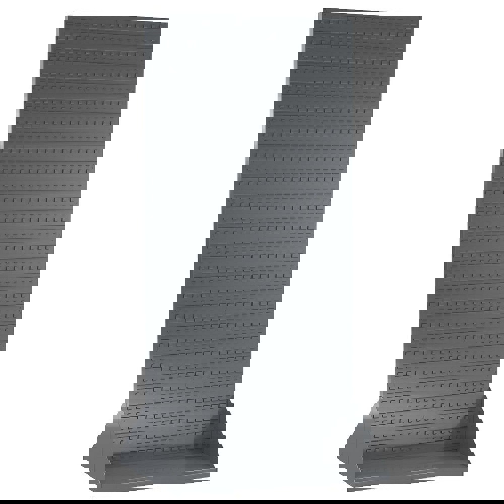 Floor Pick Rack: Bench Mounted Louvered Panel Bin Rack, 160 lb Capacity, 19