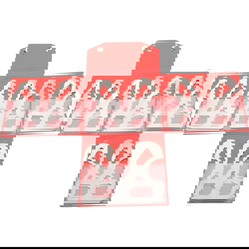 Radius Gage Set: Stainless Steel, 9/16 to 1