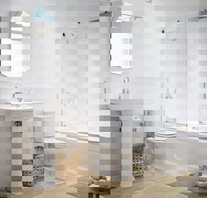 31 in. Surface Mount and Recessed Mount Medicine Cabinet in Polished Chrome