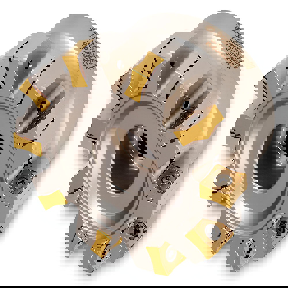 Indexable Chamfer & Angle Face Mills; Minimum Cutting Diameter (Decimal Inch): 4.9213 ; Minimum Cutting Diameter (Inch): 4-59/64 ; Maximum Cutting Diameter (Inch): 4-31/32 ; Maximum Cutting Diameter (Decimal Inch): 4.9685