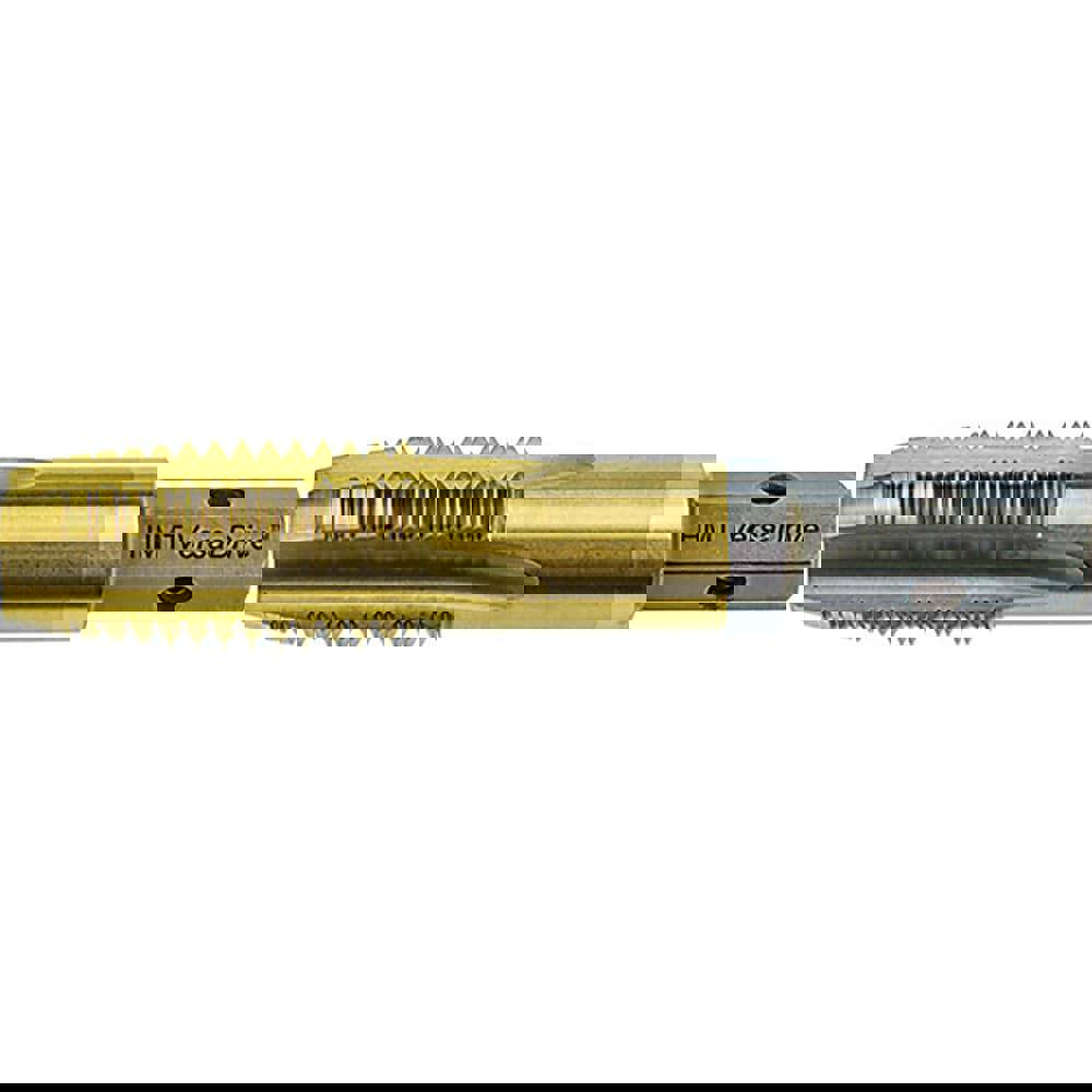 Straight Flute Taps; Tap Type: Standard ; Overall Length (mm): 60.0000 ; Thread Size (mm): M8 x 1.25 ; Thread Standard: Metric Coarse ; Chamfer: Plug ; Material: High Speed Steel