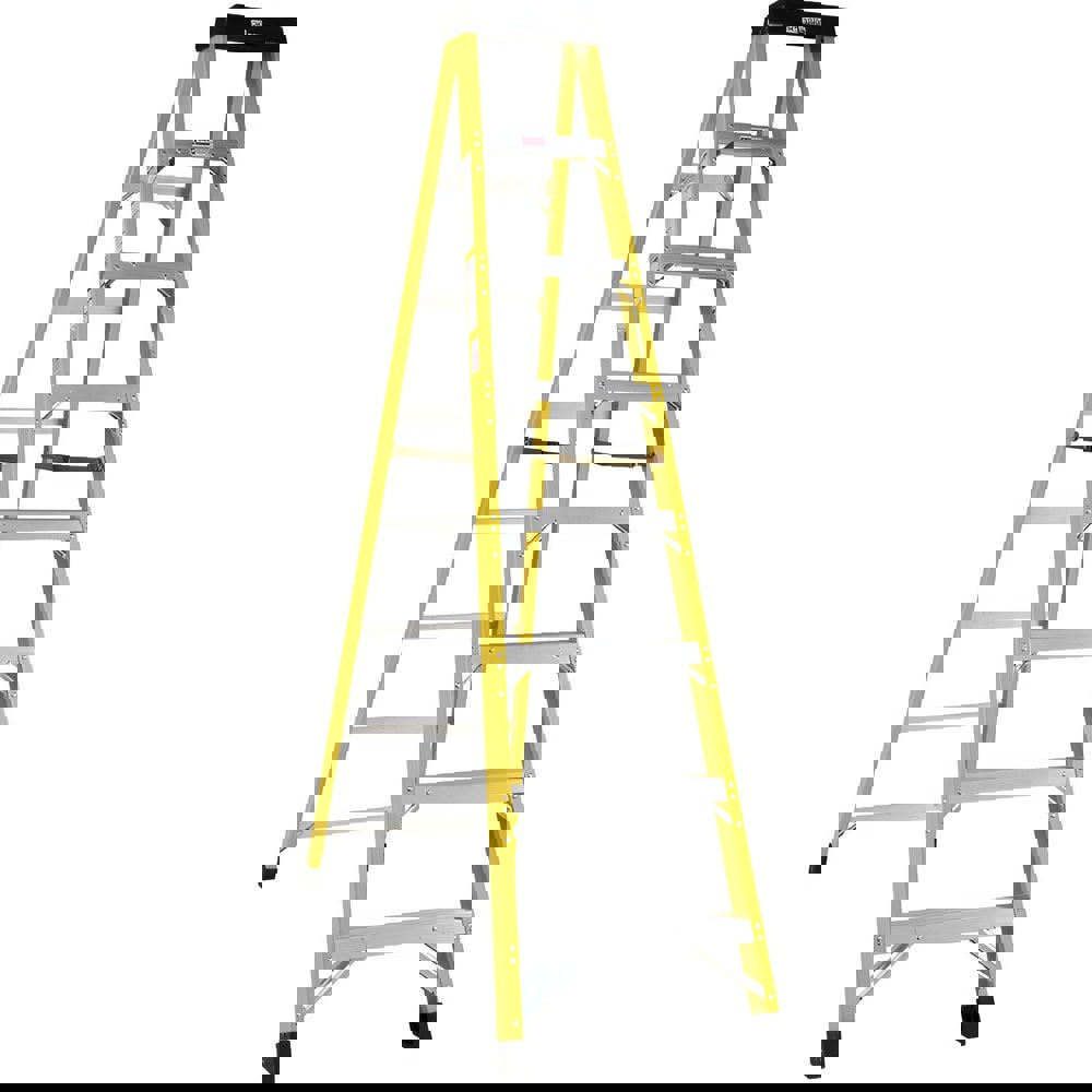 6-Step Fiberglass Step Ladder: Type IA, 8' High