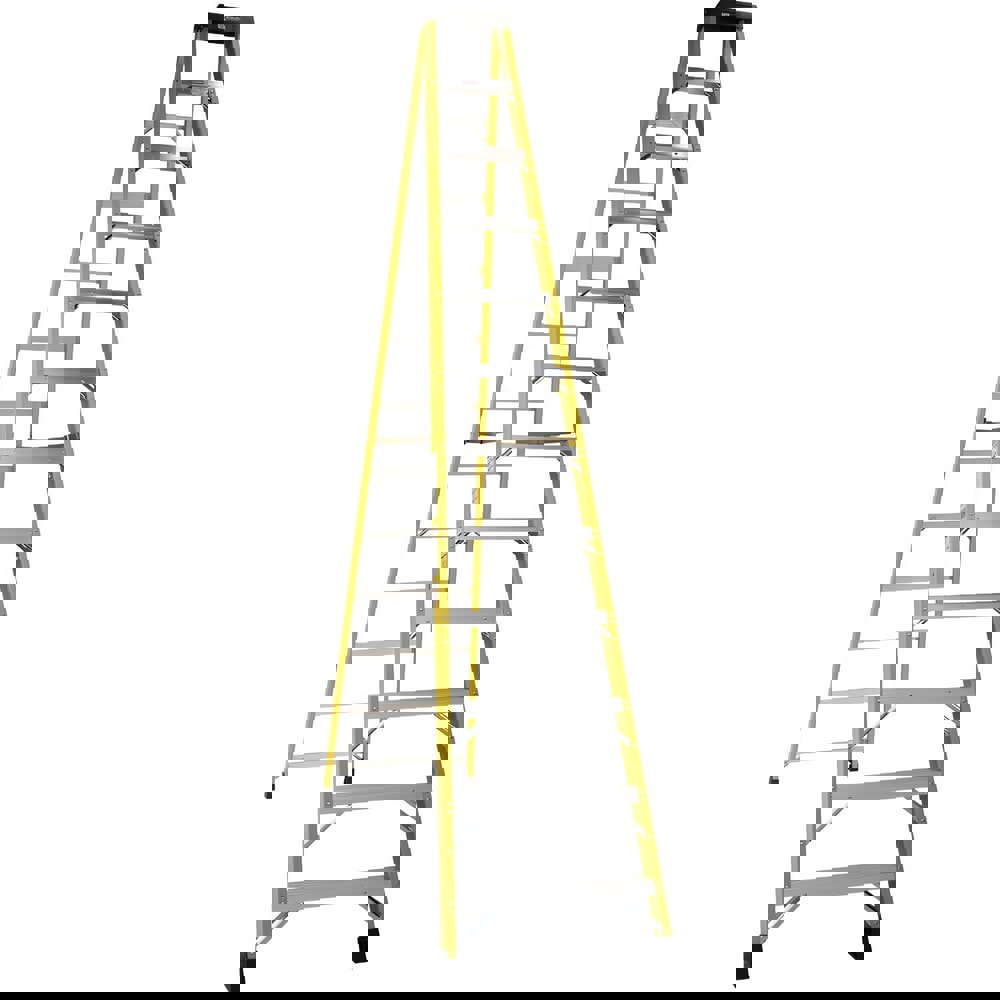6-Step Fiberglass Step Ladder: Type IA, 12' High