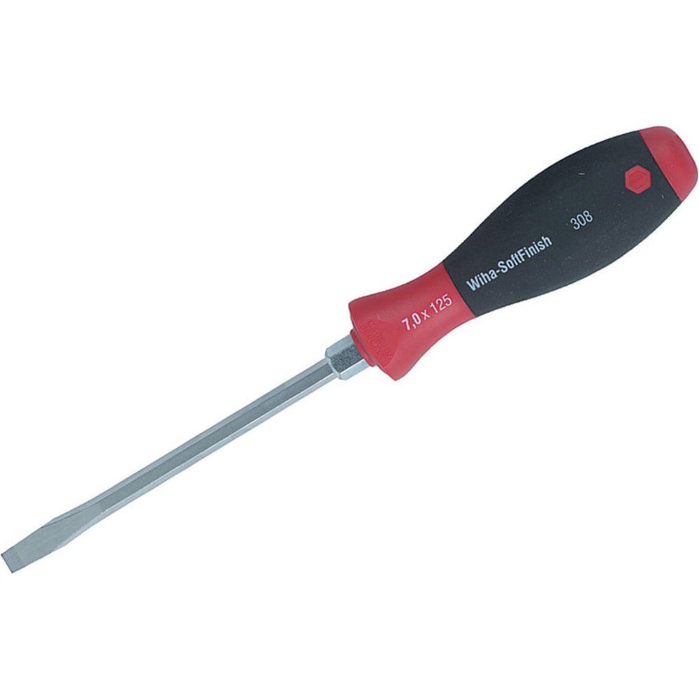 Slotted Screwdrivers; Blade Width (mm): 12.00 ; Blade Length (Inch): 8 ; Overall Length (Decimal Inch): 12.6000 ; Handle Type: Cushion Grip ; Handle Length (Decimal Inch - 4 Decimals): 4.6000 ; Blade Thickness (Decimal Inch): 0.4720