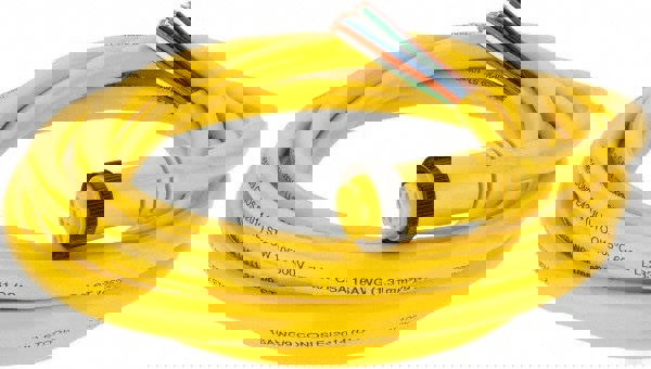 7 Amp, Female Straight to Pigtail Cordset Sensor and Receptacle