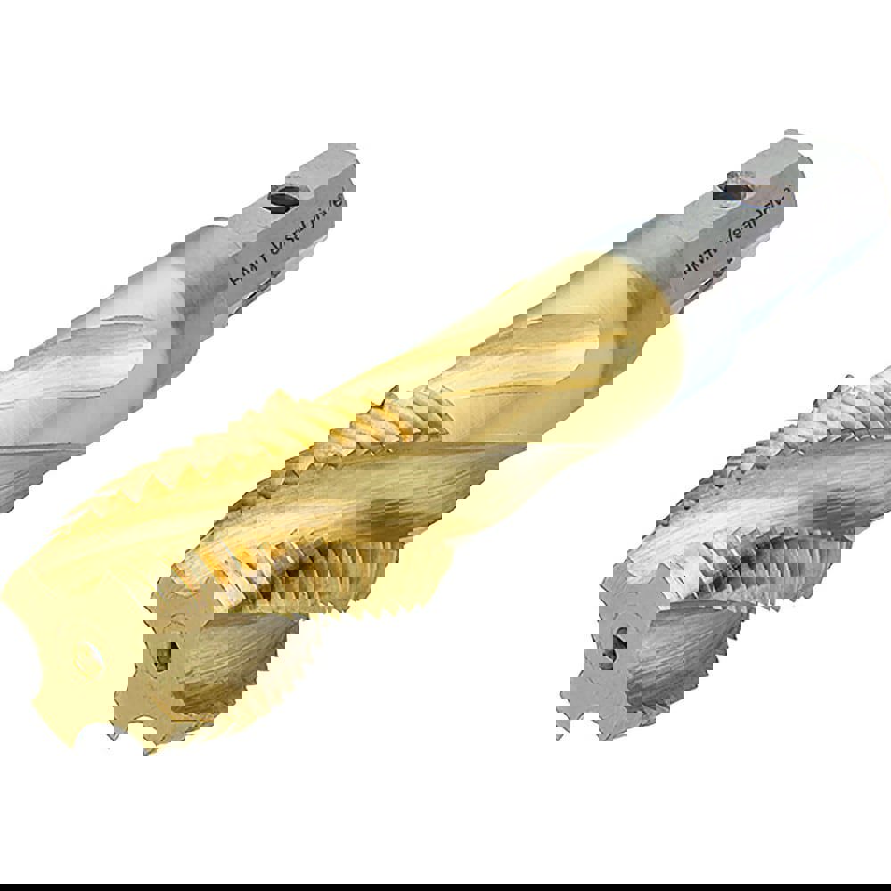 Spiral Flute Taps; Thread Size (Inch): 3/4-10 ; Thread Standard: UNC 600 ; Chamfer: Modified Bottoming ; Material: High Speed Steel ; Class Of Fit: 7H ; Coating/Finish: TiN