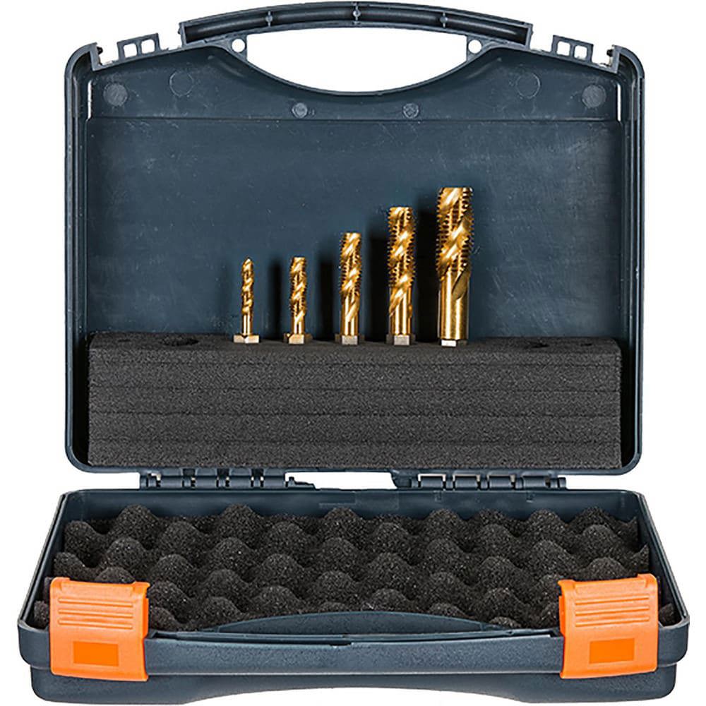 Tap Sets; Minimum Tap Thread Size (Inch): 1/4-20 ; Maximum Tap Thread Size (Inch): 5/8-11 ; Chamfer: Bottoming ; Material: High Speed Steel ; Overall Length (Inch): 3-1/2 ; Thread Direction: Right Hand