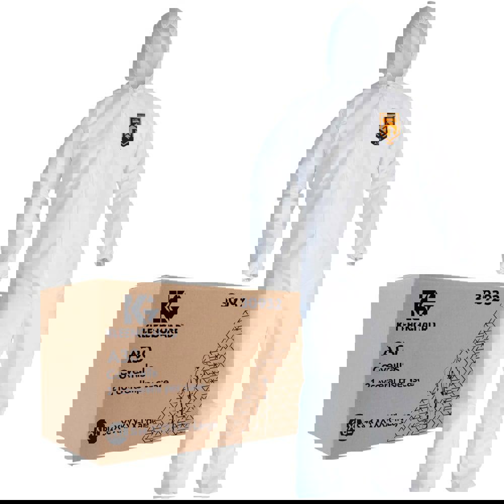 Disposable Coveralls: Size 6X-Large, SMS, Zipper Closure