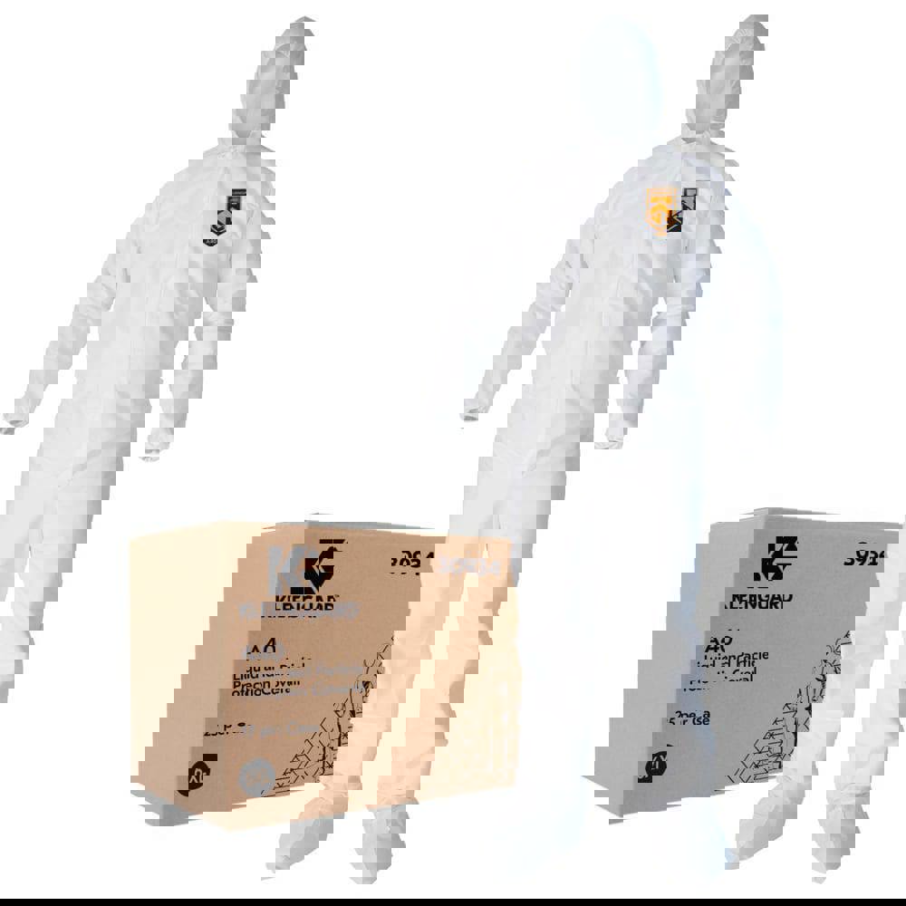 Disposable Coveralls: Size 6X-Large, Microporoous Film Laminate, Zipper Closure