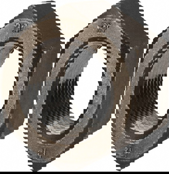 Heavy Hex Nut: 3-4, Grade A194 Grade 2H Steel, Bright/Uncoated Finish