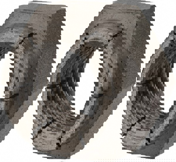 1-8 UNC Grade 2 Heavy Hex Lock Nut with Expanding Flex Top