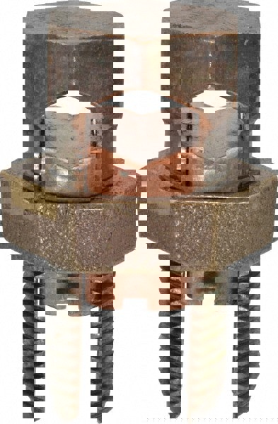 2 to 4/0 AWG, Copper Wire Compatible, Copper Alloy, Hex Split Bolt Connector