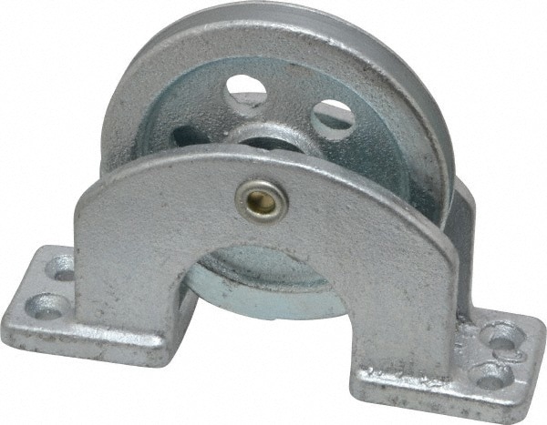 Single Open Upright Mount Guidance Pulley