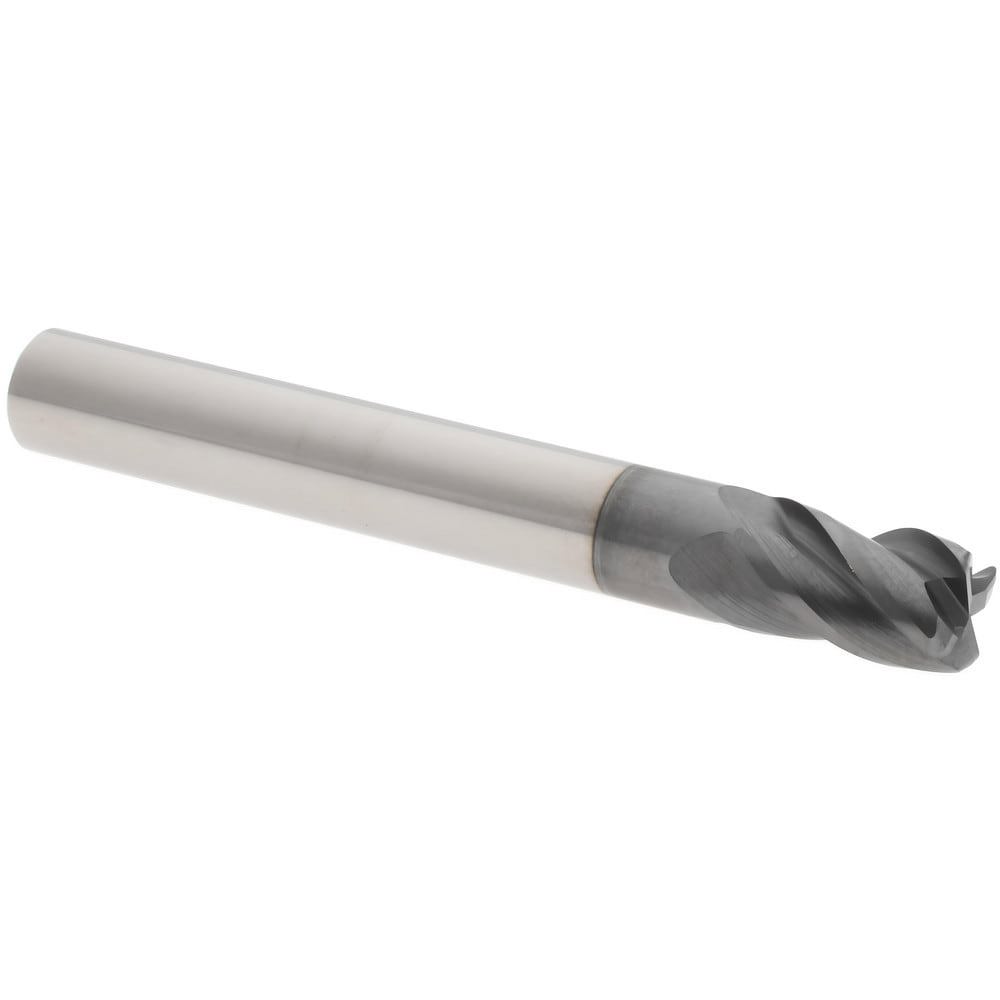 Corner Radius End Mill: 1/4