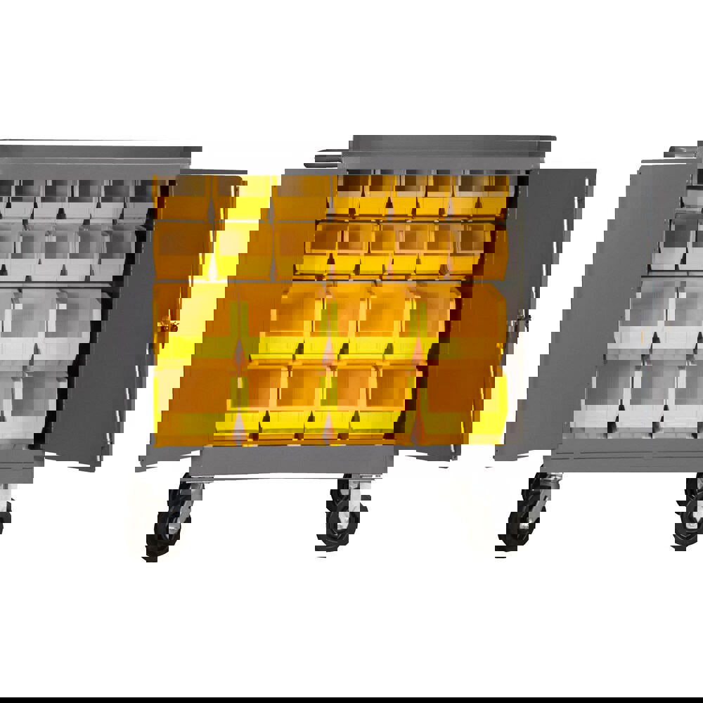 Mobile Utility Cart: Steel, Gray