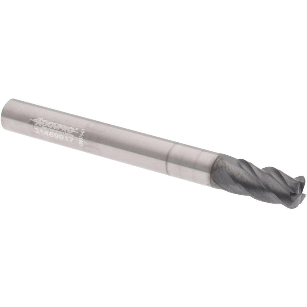 Corner Radius End Mill: 1/4