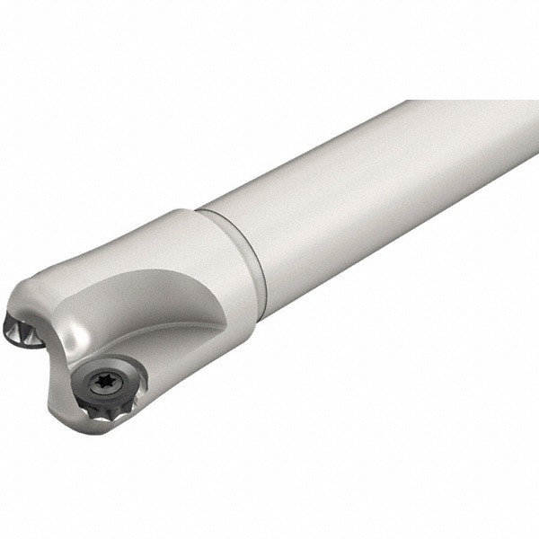 32mm Cut Diam, 6mm Max Depth, 25mm Shank Diam, Cylindrical Shank, 180mm OAL, Indexable Square-Shoulder End Mill
