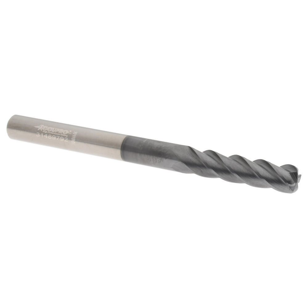 Corner Radius End Mill: 1/4