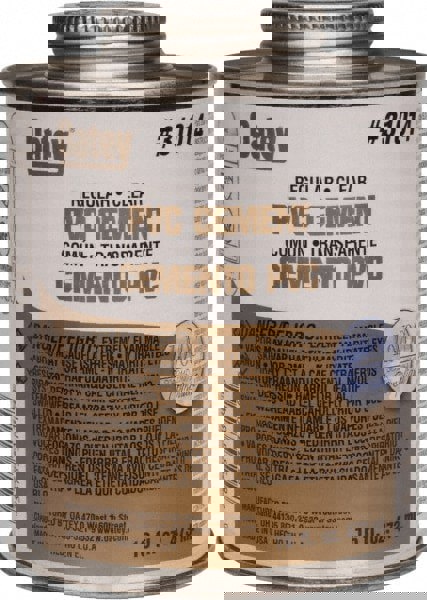 16 OZ PVC REG CLR CMNT