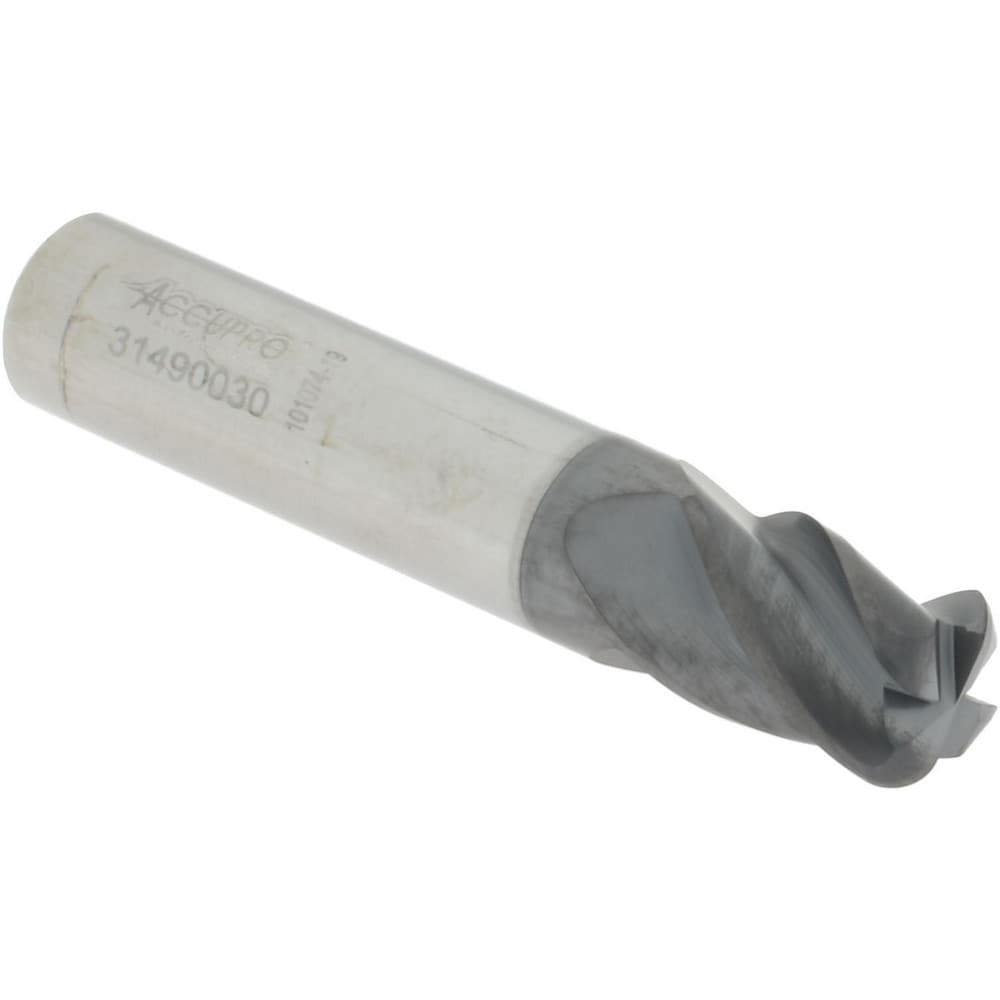 Corner Radius End Mill: 3/8