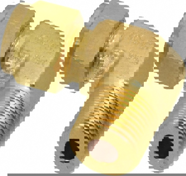 Compression Tube Male Elbow: 3/8