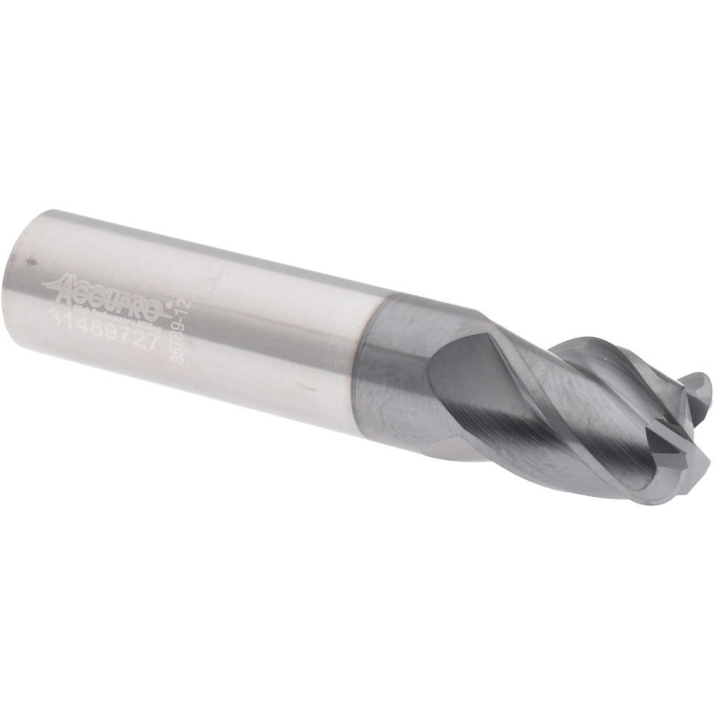 Corner Radius End Mill: 1/2