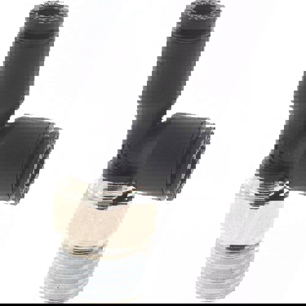 Push-To-Connect Tube Fitting: Male Run Tee, 1/8