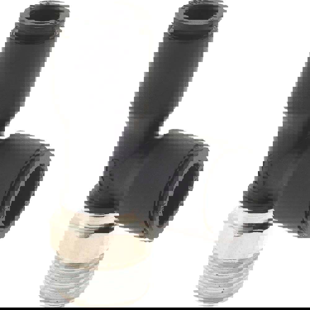 Push-To-Connect Tube Fitting: Male Run Tee, 3/8