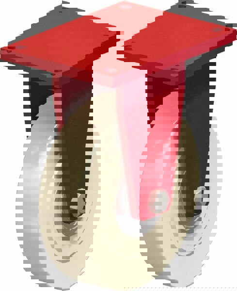 Rigid Top Plate Caster: Cast Nylon, 16