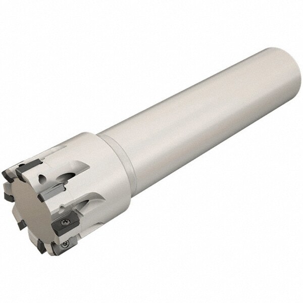 20mm Cut Diam, 7.7mm Max Depth, 20mm Shank Diam, Cylindrical Shank, 110mm OAL, Indexable Square-Shoulder End Mill