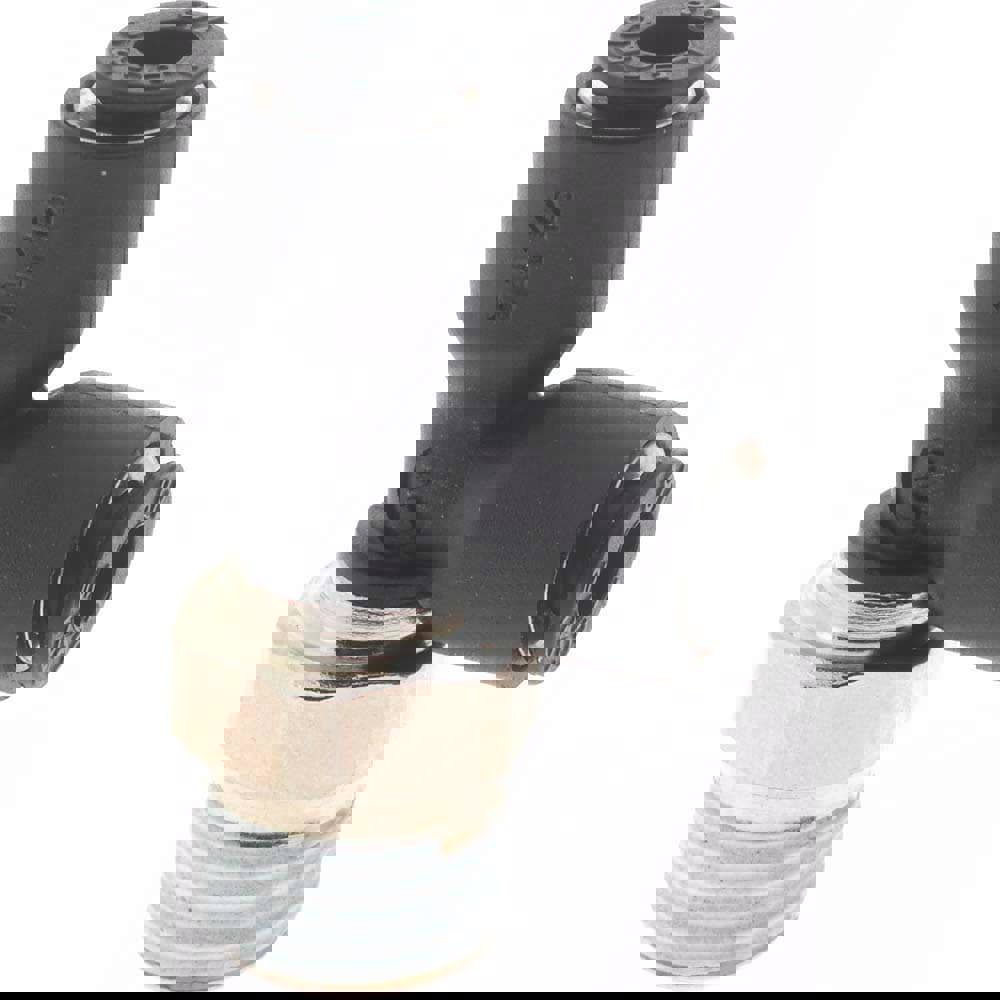 Push-To-Connect Tube Fitting: Male Run Tee, 1/8