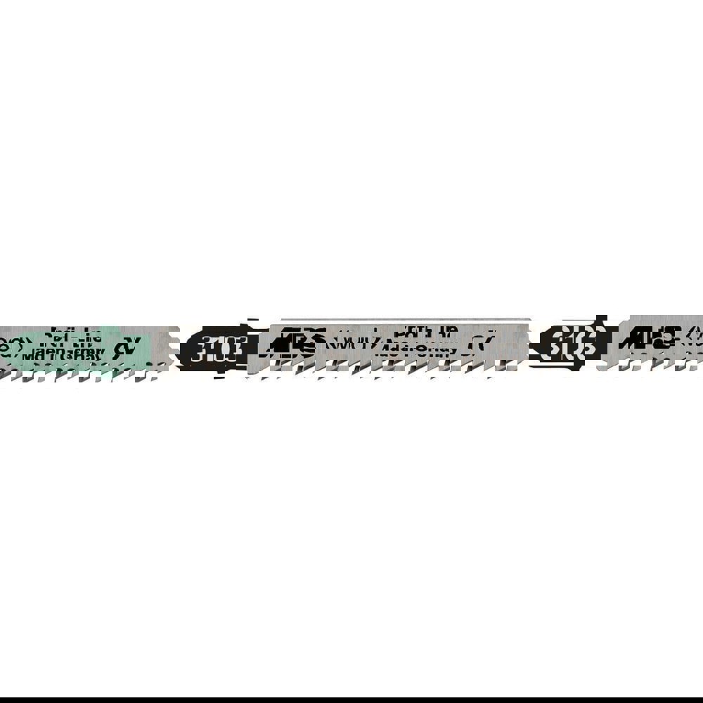 Jig Saw Blades; Blade Material: Alloy Steel ; Blade Length (Inch): 3.93701 ; Blade Length (mm): 100.0000 ; Blade Width (Decimal Inch): 0.3150 ; Blade Thickness (Decimal Inch): 0.0570 ; Shank Type: T-Shank