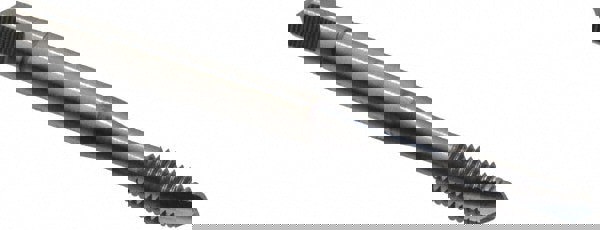 Spiral Point Tap: M5 x 0.8, Metric Coarse, 3 Flutes, Plug, 6H, Powdered Metal, TiCN Finish