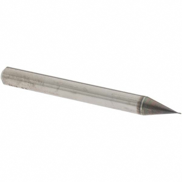 Ball End Mill: 0.30 mm Dia, 0.60 mm LOC, 2 Flute, Solid Carbide