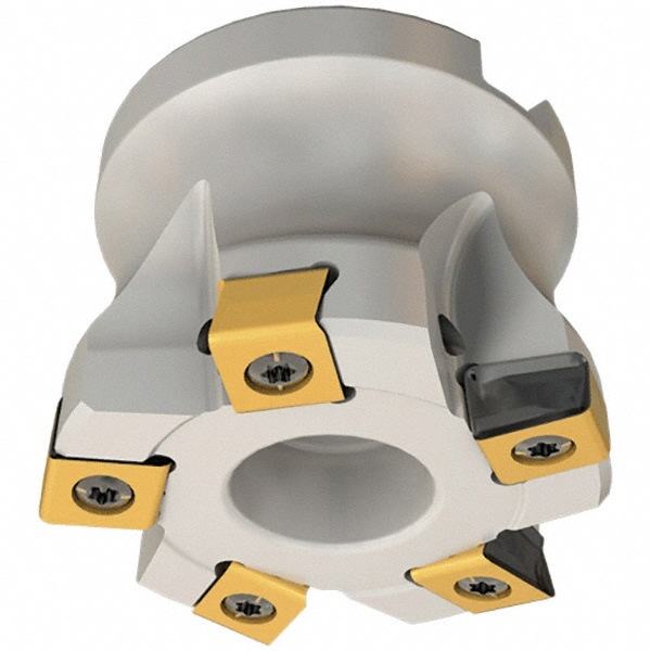 50mm Cut Diam, 22mm Arbor Hole Diam, Indexable Square-Shoulder Face Mill