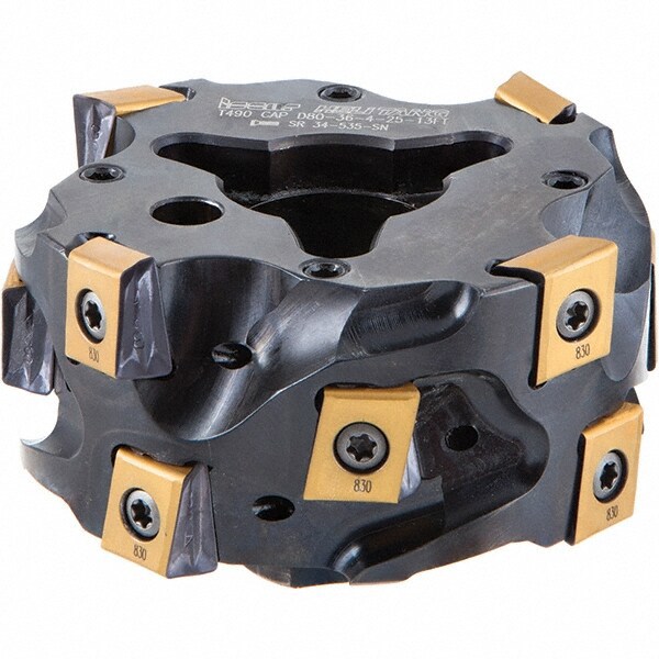 50mm Cut Diam, 24mm Max Depth, Indexable Square-Shoulder Face Mill