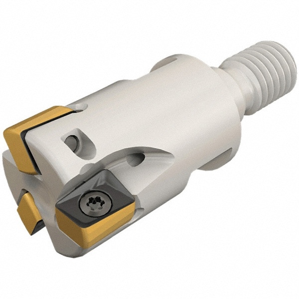 25mm Cut Diam, 8mm Max Depth, M12 Modular Connection Shank, 28mm OAL, Indexable Square-Shoulder End Mill