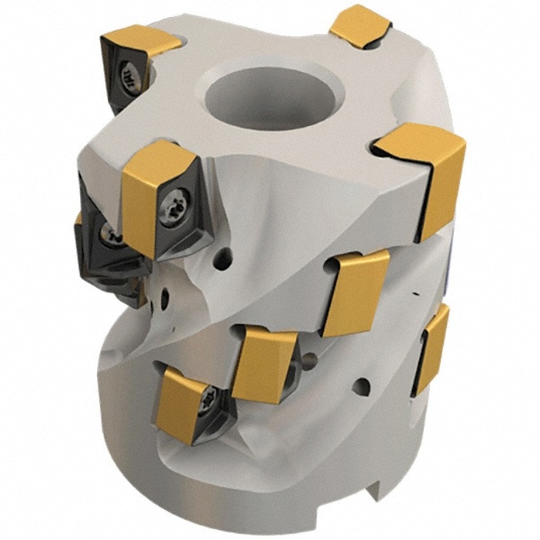 63mm Cut Diam, 27mm Arbor Hole Diam, 47mm Max Depth, Indexable Square-Shoulder Face Mill