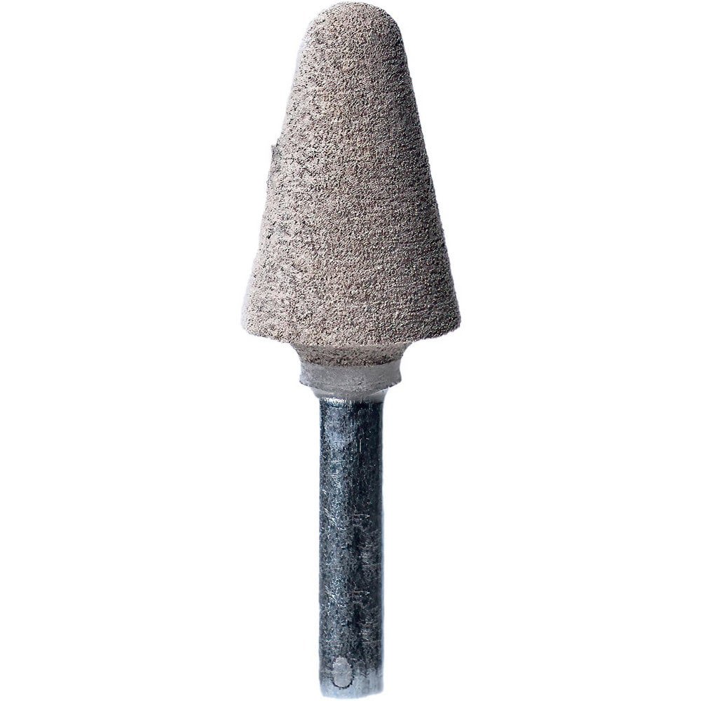 Mounted Points; Point Shape: Cone ; Point Shape Code: A5 ; Abrasive Material: Aluminum Oxide ; Tooth Style: Single Cut ; Grade: Medium Fine ; Grit: 80