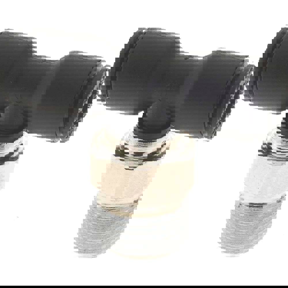 Push-To-Connect Tube to Male NPT Tube Fitting: Male Branch Tee, 1/8