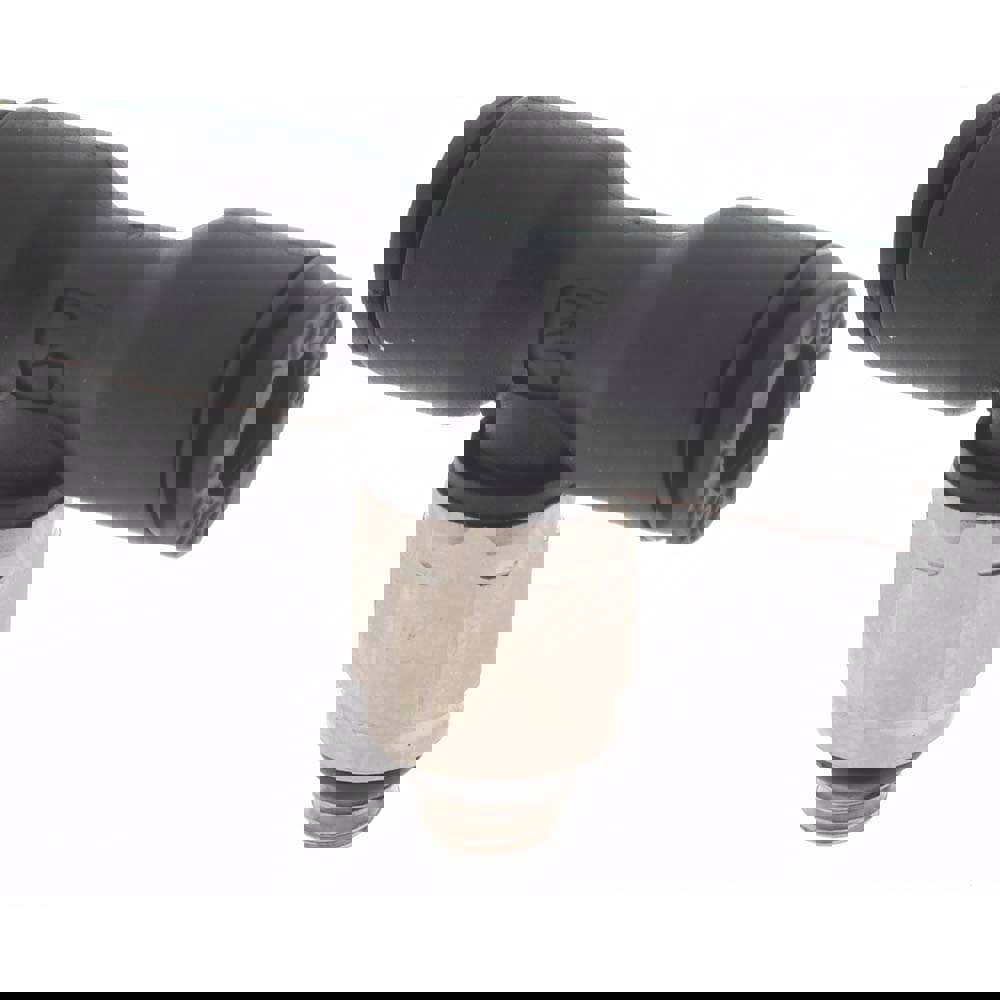 Push-To-Connect Tube Fitting: Male Branch Tee, #10-32 Thread, 5/32