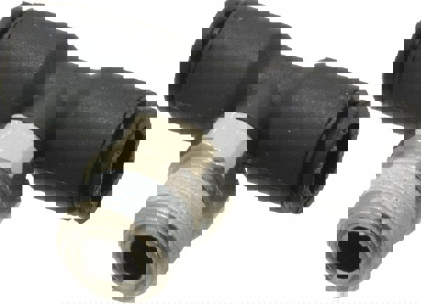 Push-To-Connect Tube to Male NPT Tube Fitting: Male Branch Tee, 1/8