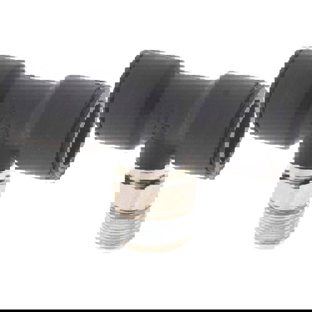 Push-To-Connect Tube to Male BSPT Tube Fitting: Male Branch Tee, 3/8