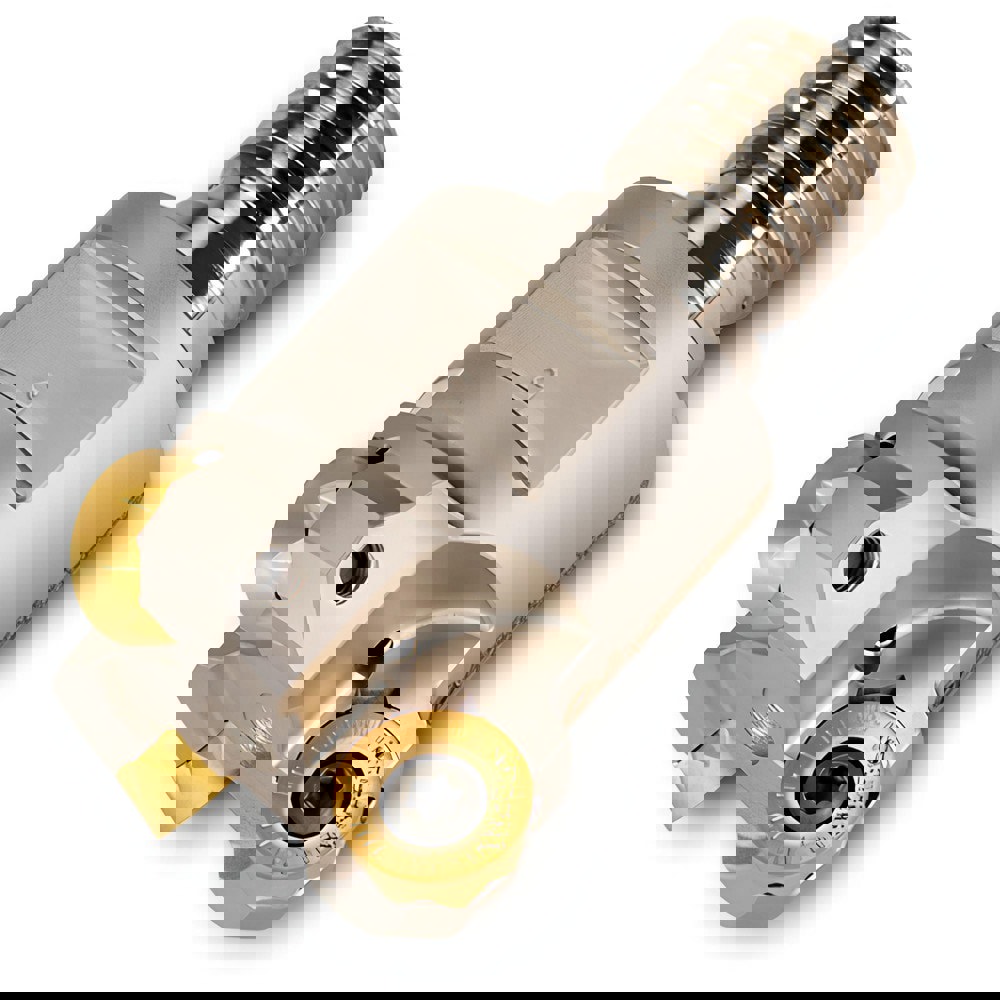 Indexable Copy End Mill: 22 to 32 mm Cut Dia, 5 mm Max Depth of Cut, Through Coolant