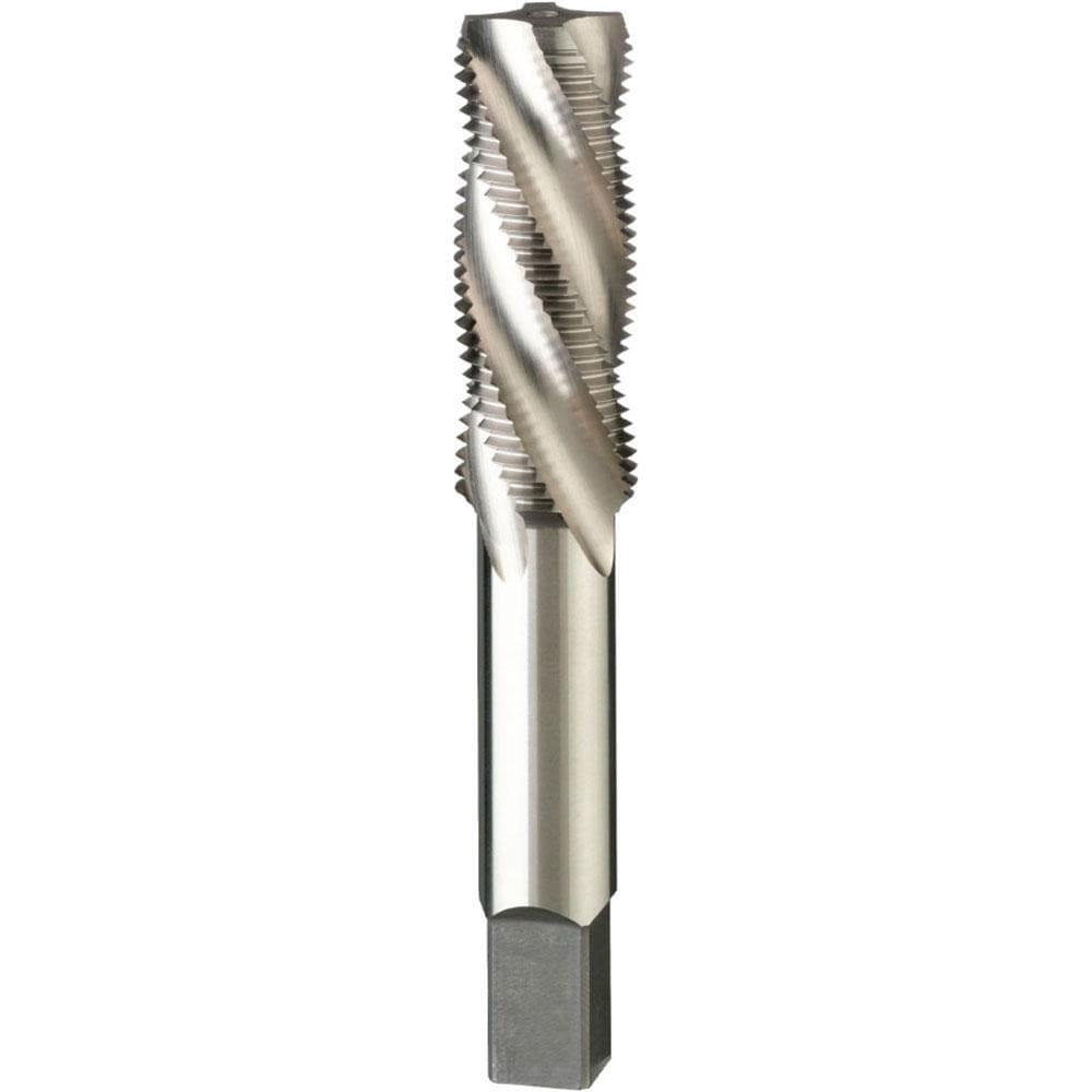 Spiral Point Tap: M12x1.75 Metric Coarse, 4 Flutes, Plug, Powdered Metal, Bright Finish